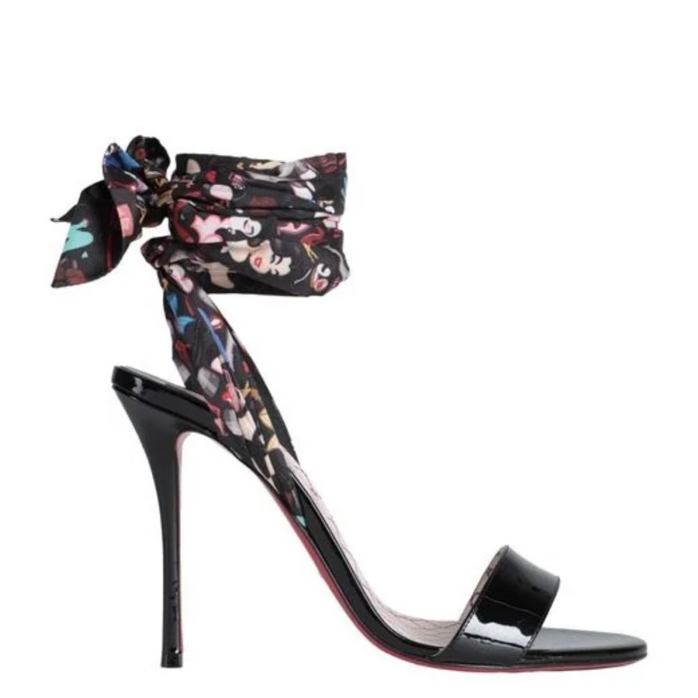 Christian Louboutin Black 100MM Fetish DU Desert Size 42